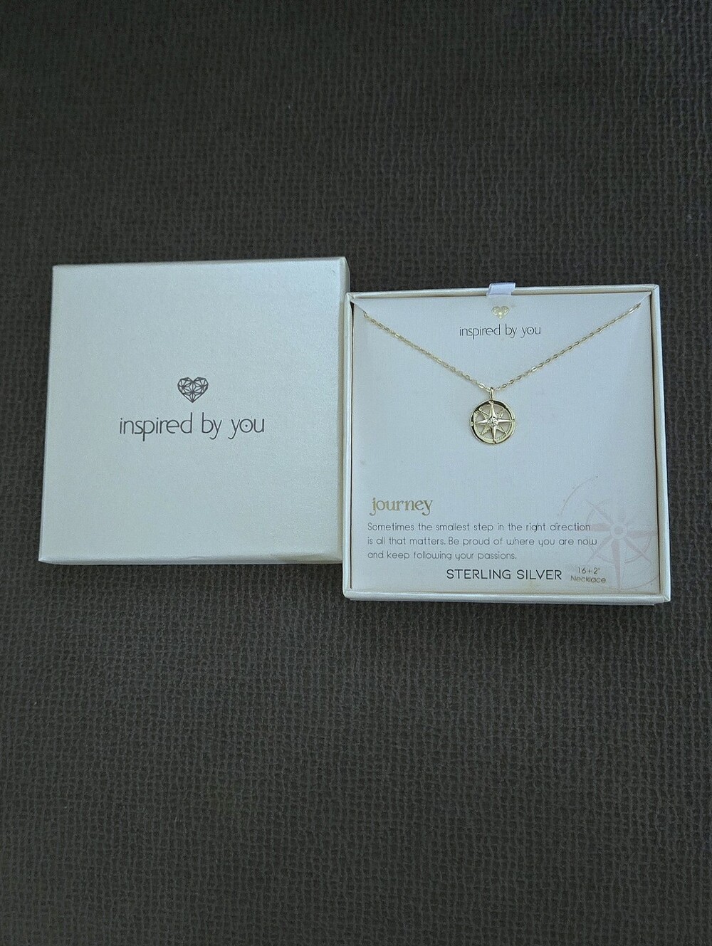 inspired by you "Journey" Compass🧭 Pendant Necklace - NIB - Picture 16 of 16